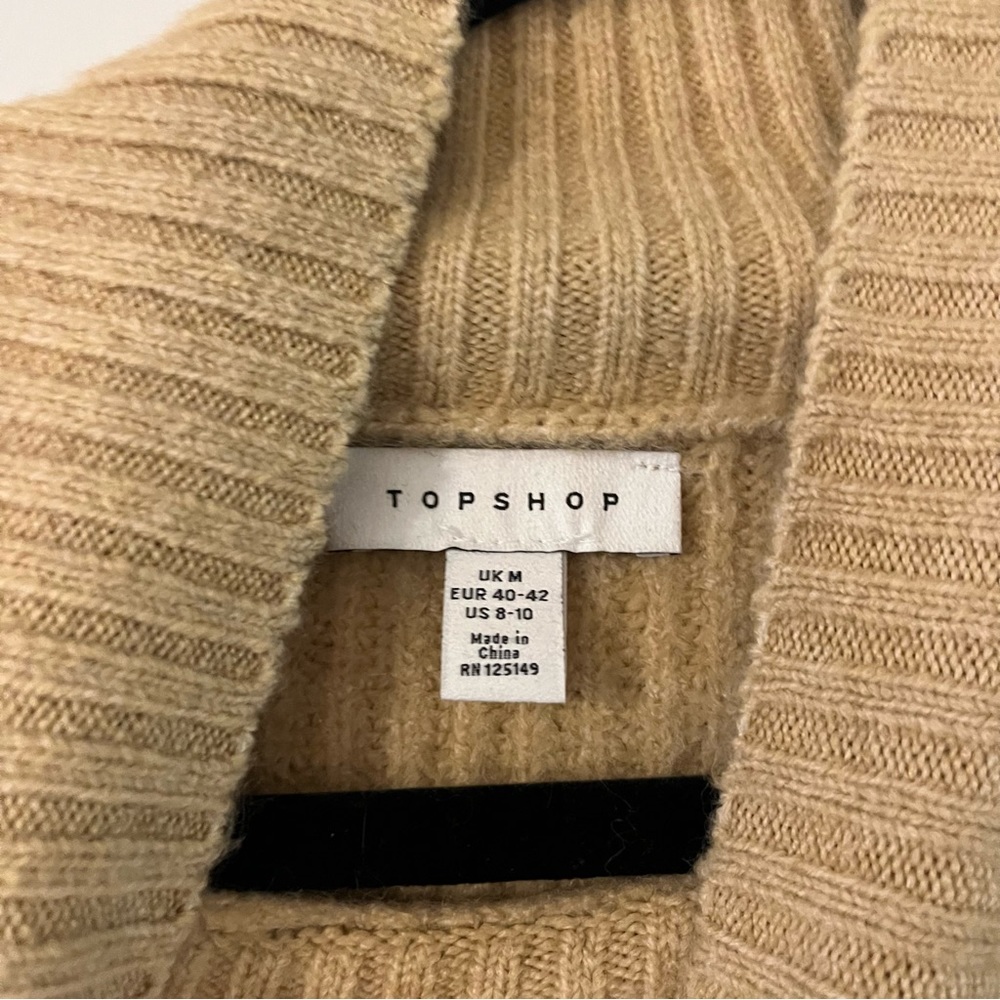 Topshop Cropped Turtleneck Sweater - Picture 4 of 6